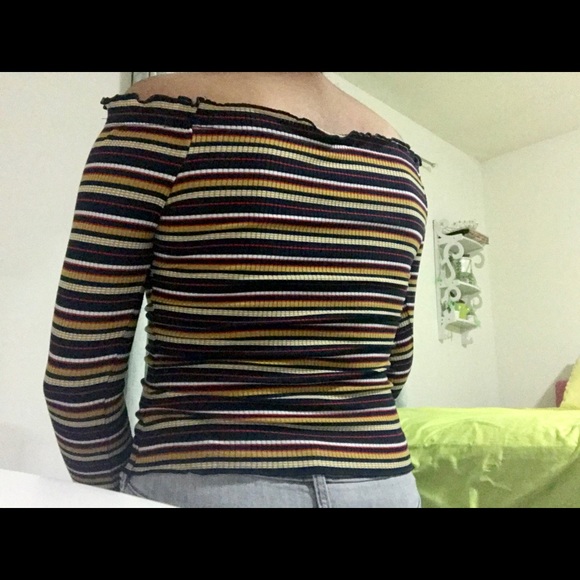 Striped Lettuce Crop Tee - Picture 3 of 7